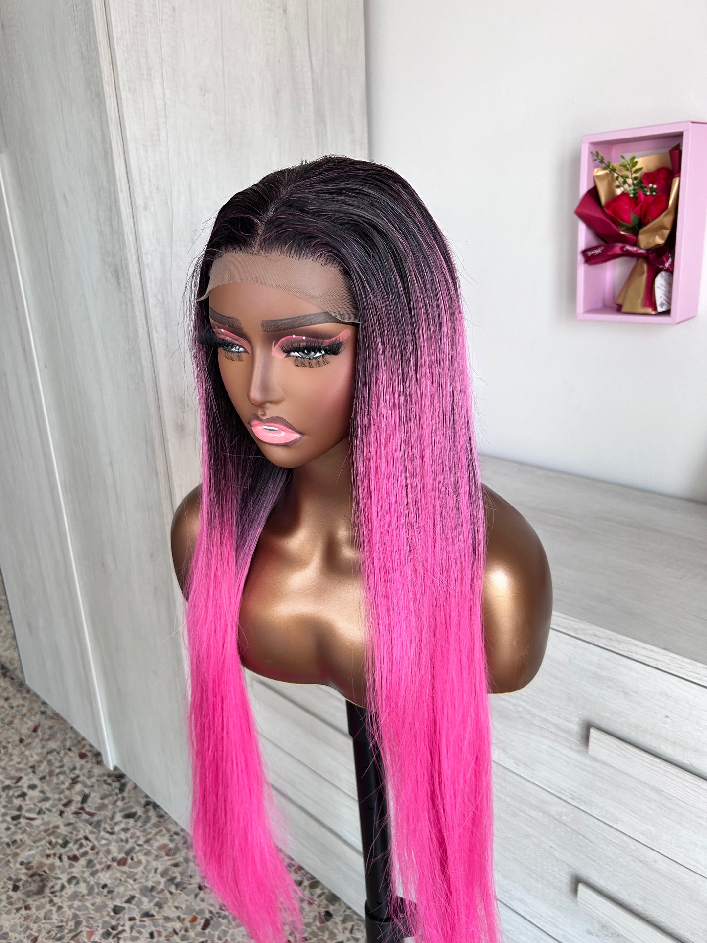 WIG PINK HAIR BLEND